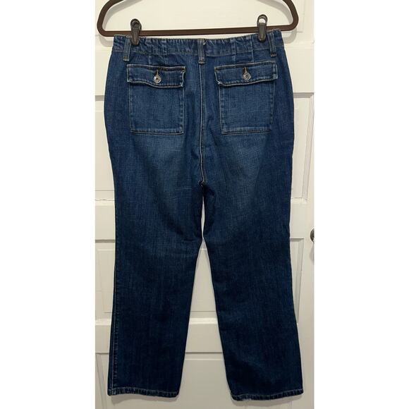 Talbots Jeans Size 8P (26x28) Medium Wash Straight Leg Stretch Vintage READ - Picture 2 of 8